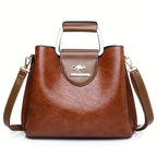 Isabella - Chic Leather Bucket Bag