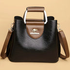 Isabella - Chic Leather Bucket Bag
