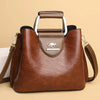 Isla - Chic Leather Bucket Bag