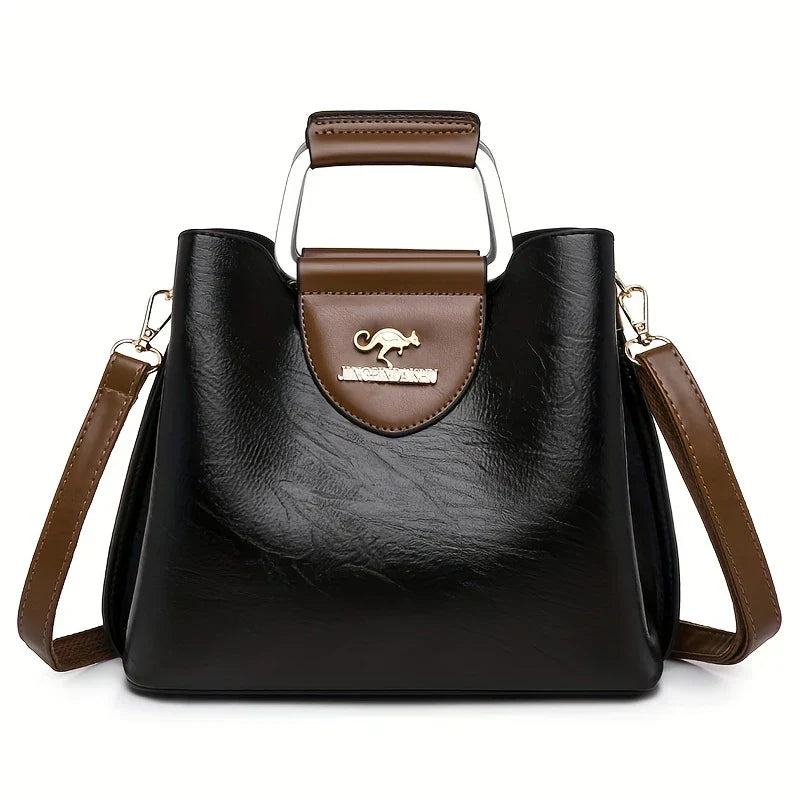 Isabella - Chic Leather Bucket Bag